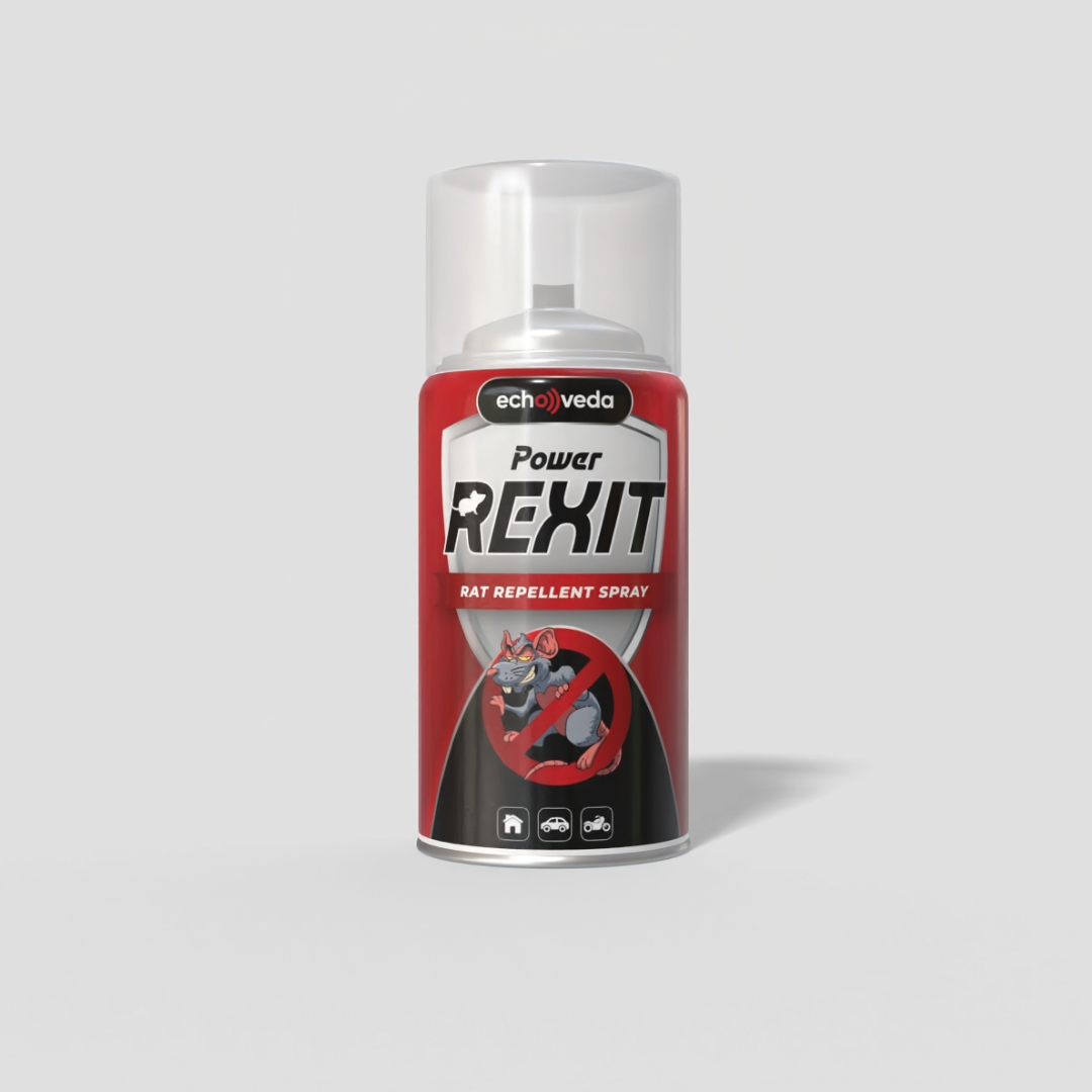 Echoveda Rat Repellent Spray (150ml) | Anti-Rodent Spray for Cars, Bikes, Homes & Engine Bays | Long-Lasting Protection from Rats & Mice | Safe, Non-Toxic & Easy to Use